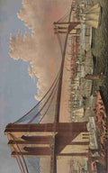 Currier & Ives Print c1877 Brooklyn Bridge A4 Photo Print