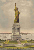 Currier & Ives Print c1885 Statue of Liberty 1 A4 Photo Print