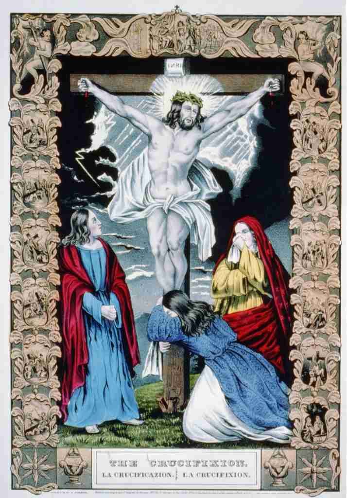 Currier & Ives The Crucifixion 1847 A4 Photo Print