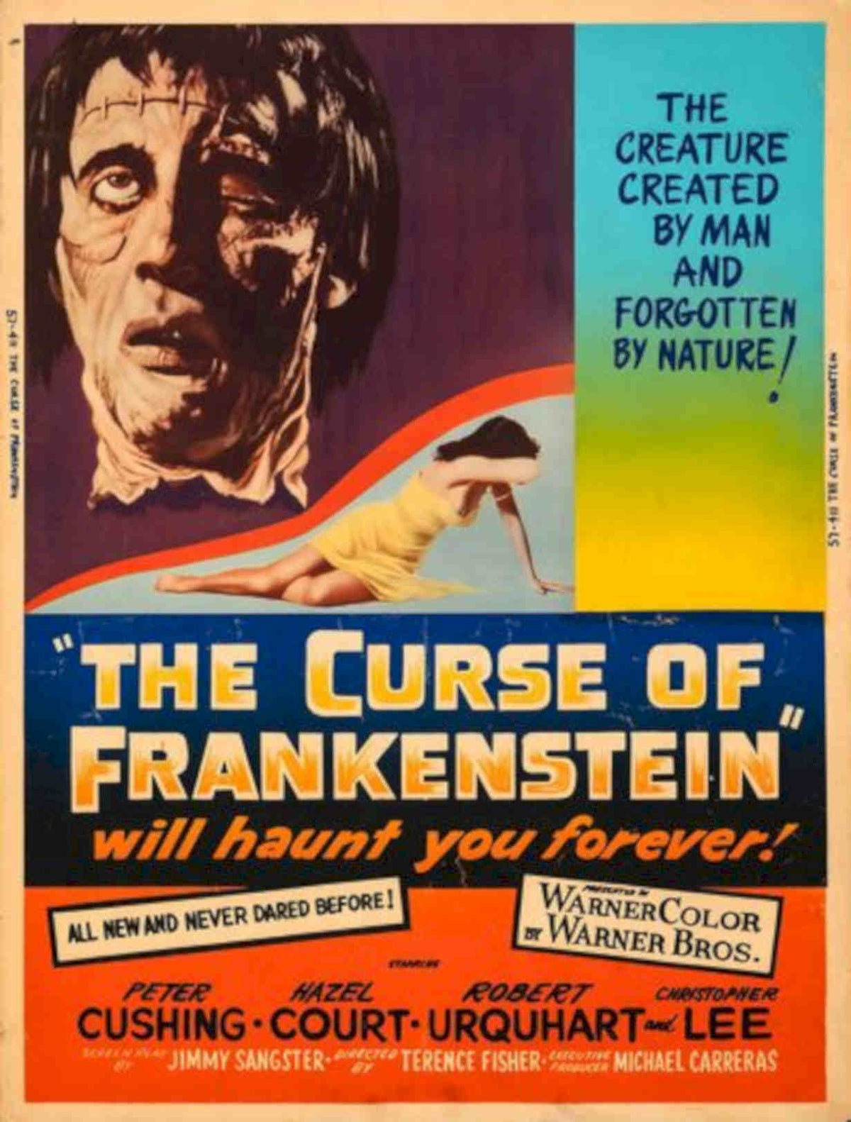 Curse Frankenstein Vintage Retro Advert Poster A4 Photo Print