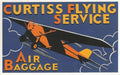 Curtiss Flying Service Vintage Retro Advert Poster A4 Photo Print