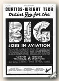 Curtiss Wright Aviation Vintage Retro Advert Ads A4 Photo Print