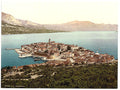 Curzola general view Dalmatia Vintage A4 Photo Print