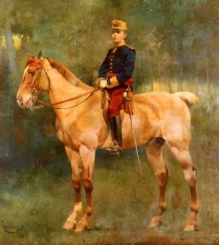 Cusachs Jose Cusachs Y Portrait Of Alfonso Iii On Horseback A4 Photo Print