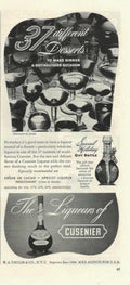 Cusenier Liqueurs Desserts Vintage Retro Advert Ads A4 Photo Print