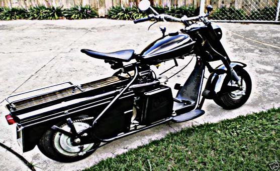 Cushman Super Eagle motorbike A4 Photo Print