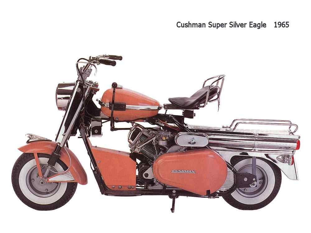 Cushman SuperSilverEagle 1965 motorbike A4 Photo Print