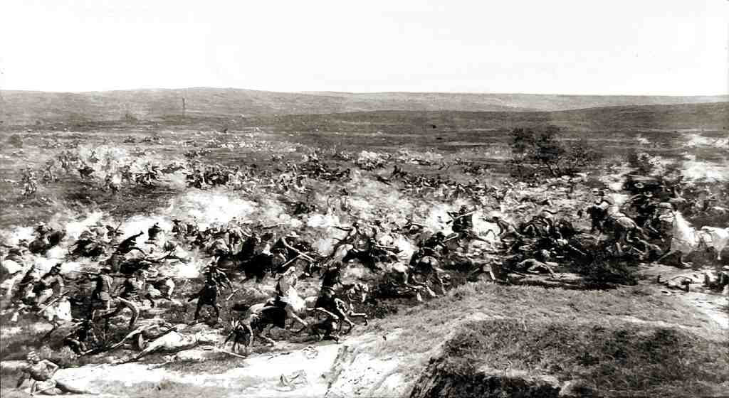 Custers Last Fght 1889 Vintage A4 Photo Print