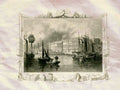 Custom House London Great Britain 1834 Vintage A4 Photo Print