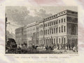 Custom House Thames Street London England Shepherd 1827 Vintage A4 Photo Print