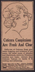 Cuticura Complexions Soap Vintage Retro Advert Ads A4 Photo Print