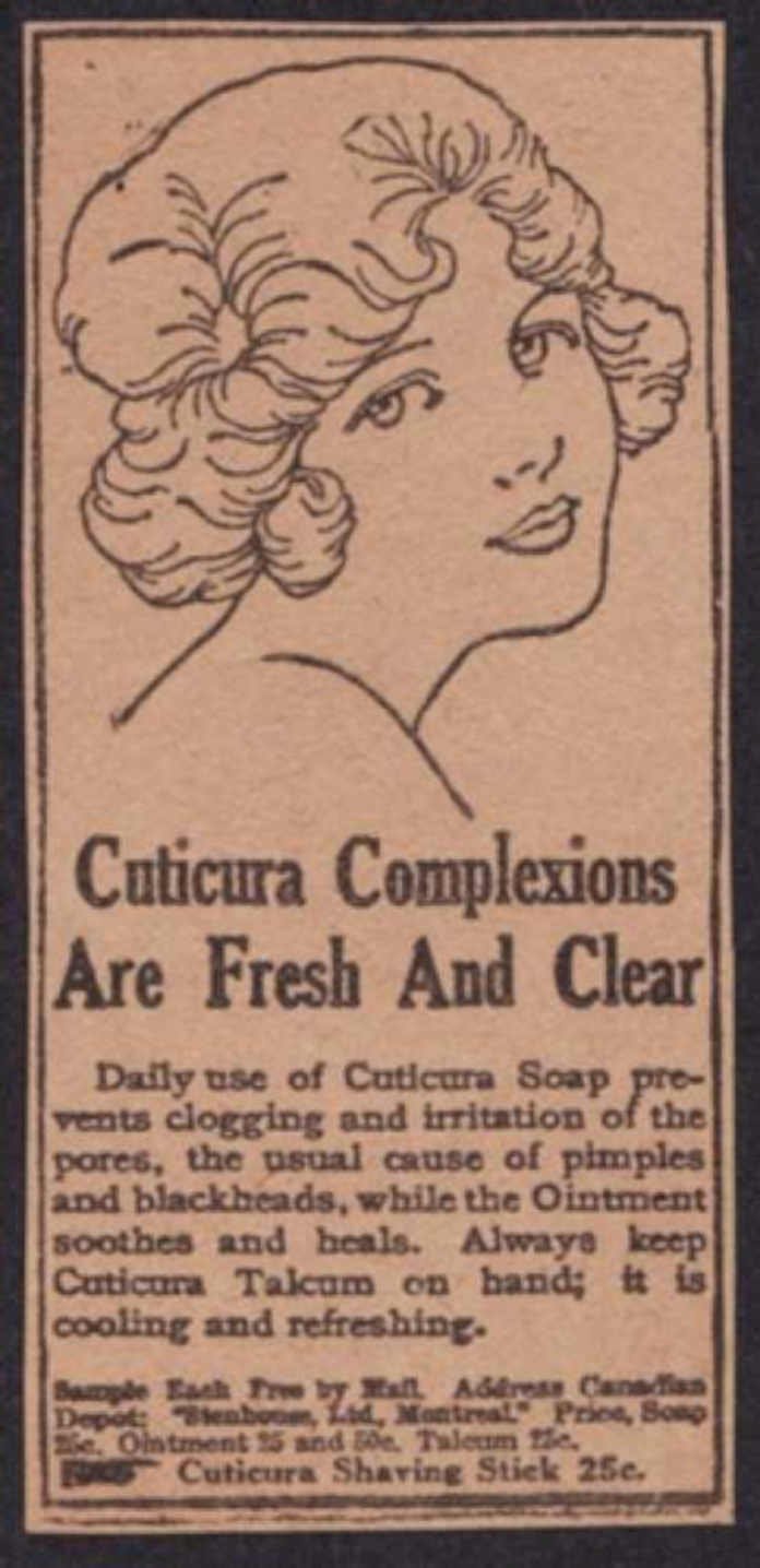 Cuticura Complexions Soap Vintage Retro Advert Ads A4 Photo Print