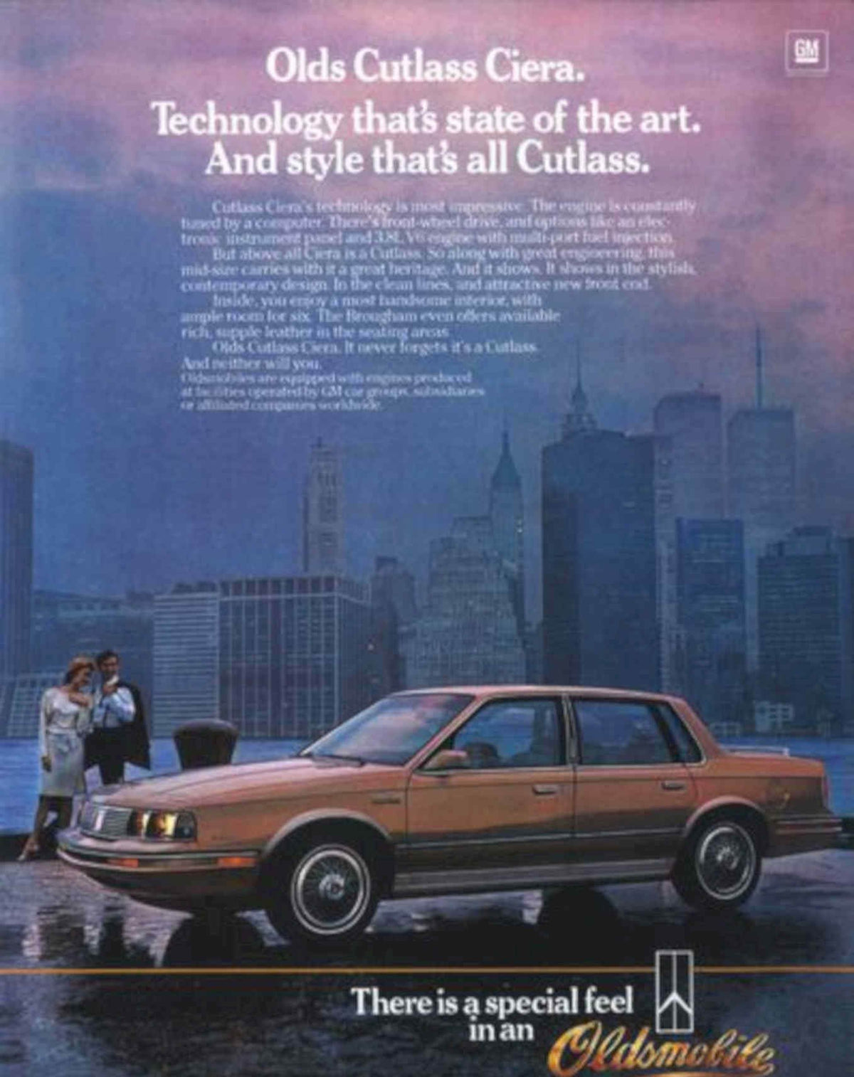 Cutlass Olds Ciera Vintage Retro Advert Poster A4 Photo Print