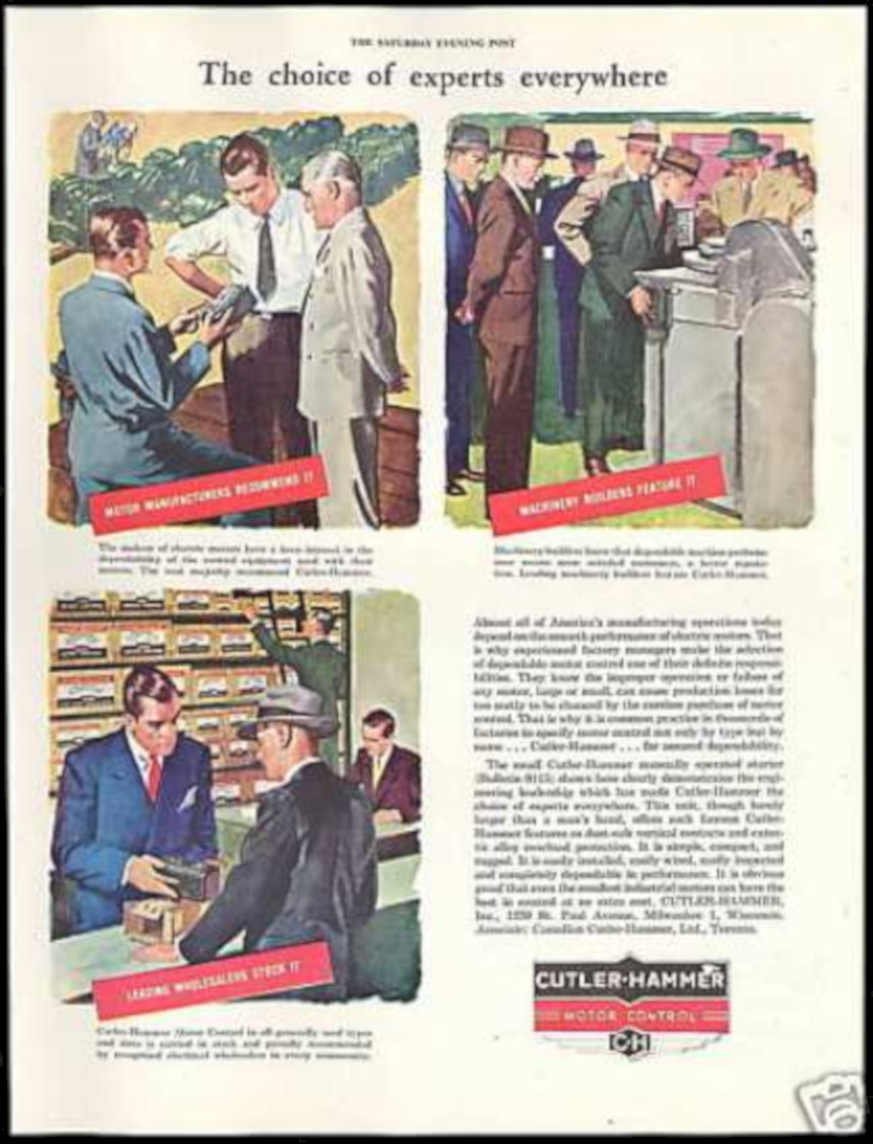 Cutler Hammer Controls Vintage Retro Advert Ads A4 Photo Print