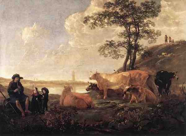 Cuyp Aelbert Landscape Near Rhenen A4 Photo Print