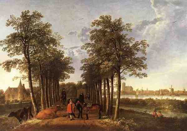 Cuyp Aelbert The Avenue At Meerdervoort A4 Photo Print