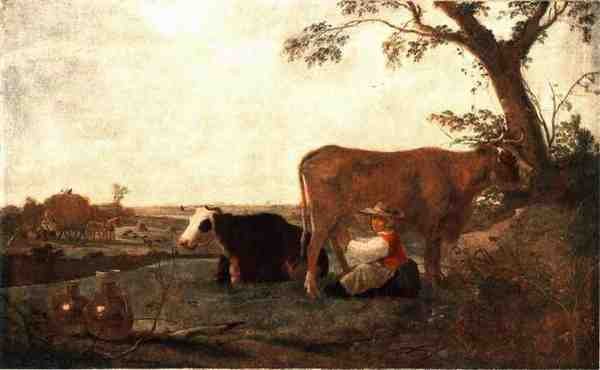 Cuyp Aelbert The Dairy Maid A4 Photo Print