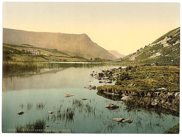 Cwernan Lake and Cader Idris Vintage A4 Photo Print
