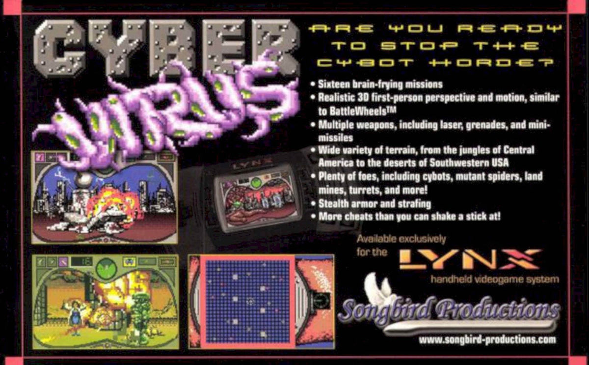Cyber Virus Lynx Vintage Retro Advert Poster A4 Photo Print