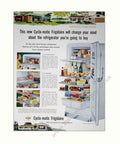Cycla Matic Frigidaire Vintage Retro Advert Poster A4 Photo Print