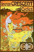 Cycles Bicycle Flowers Vintage Retro Advert Ads A4 Photo Print