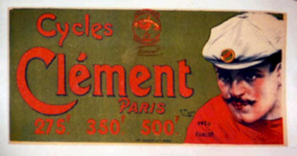 Cycles Clement Paris Vintage Retro Advert Poster A4 Photo Print