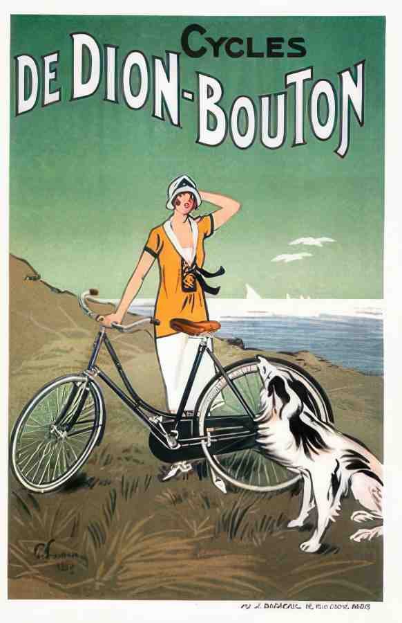 Cycles De Dion Bouton Vintage Advert A4 Photo Print