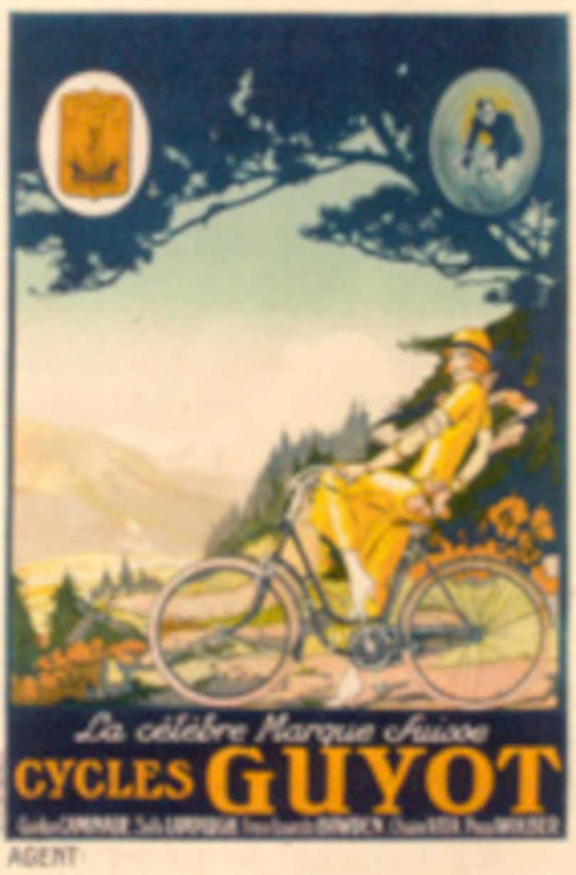 Cycles Guyot Mountains Vintage Retro Advert Poster A4 Photo Print