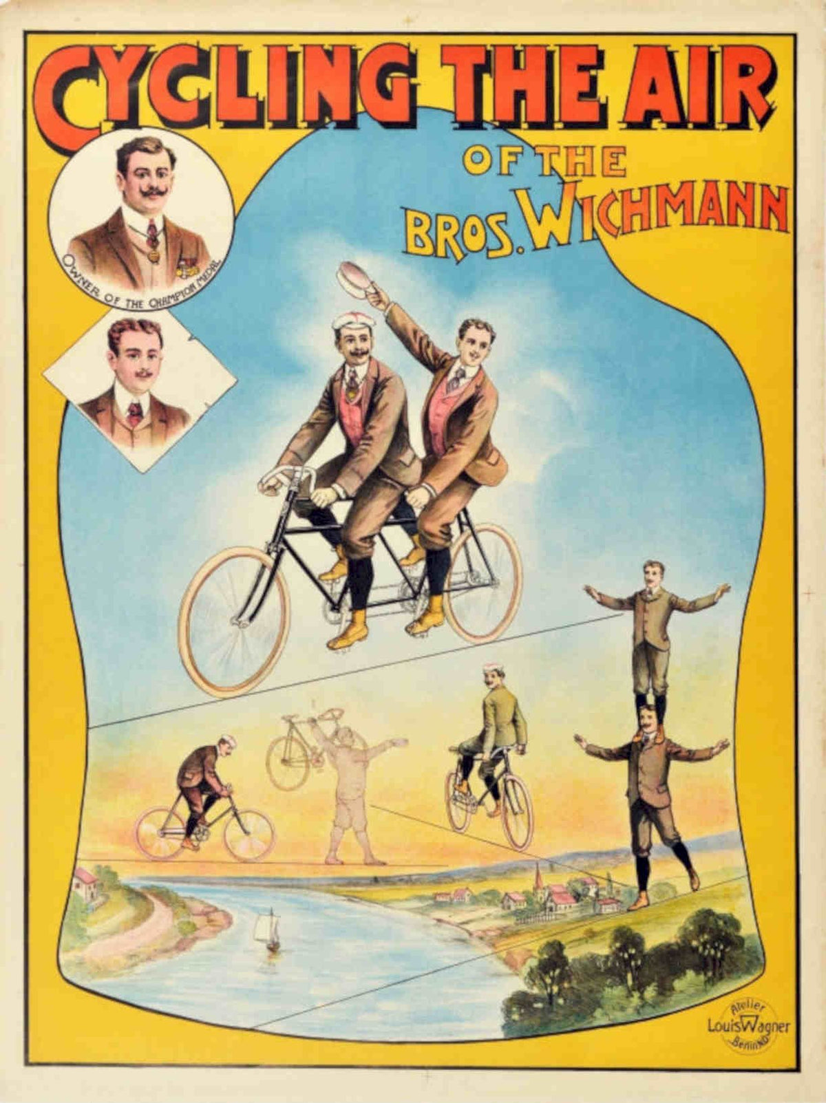 Cycling Air Bros Vintage Retro Advert Poster A4 Photo Print