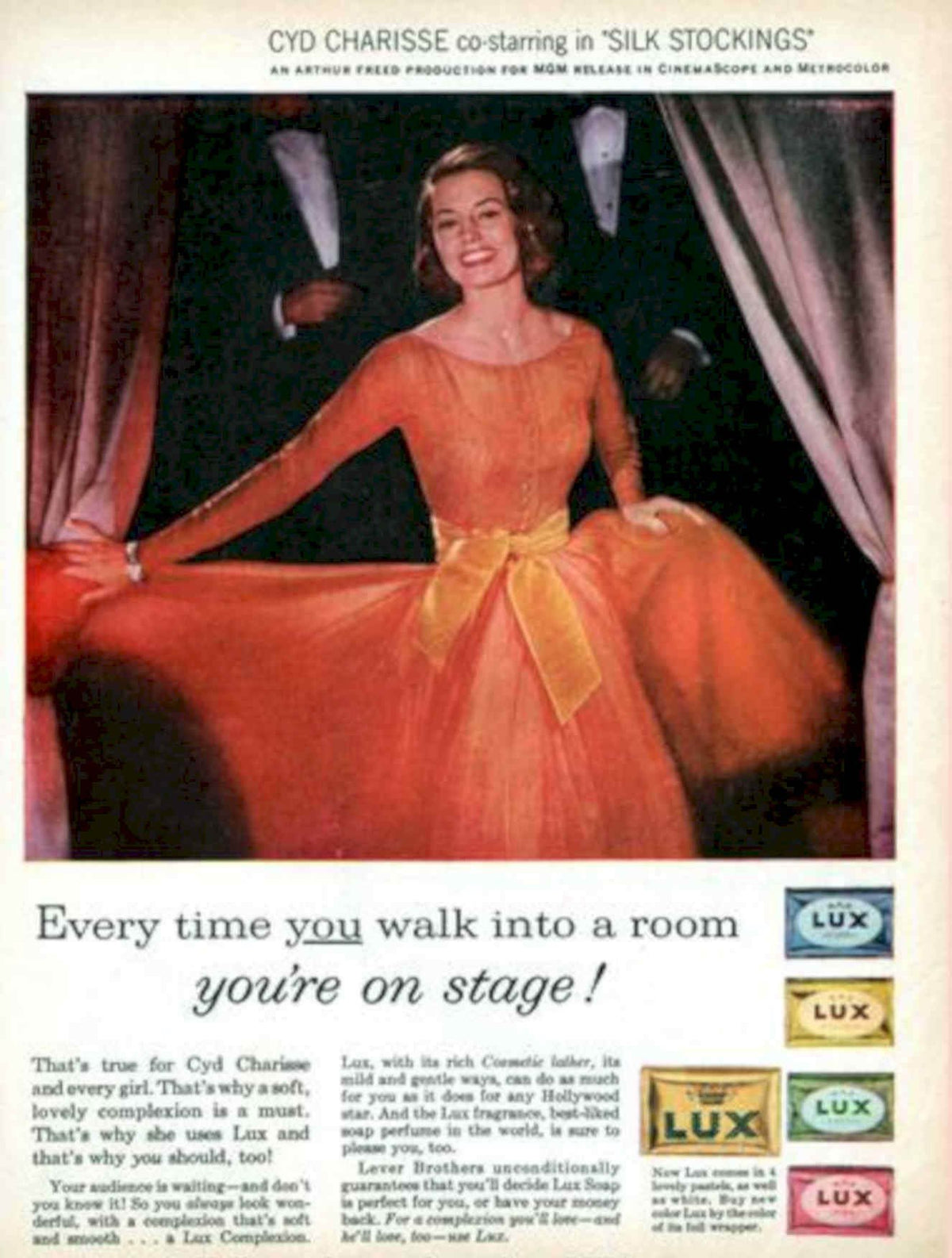 Cyd Charisse Lux Vintage Retro Advert Poster A4 Photo Print