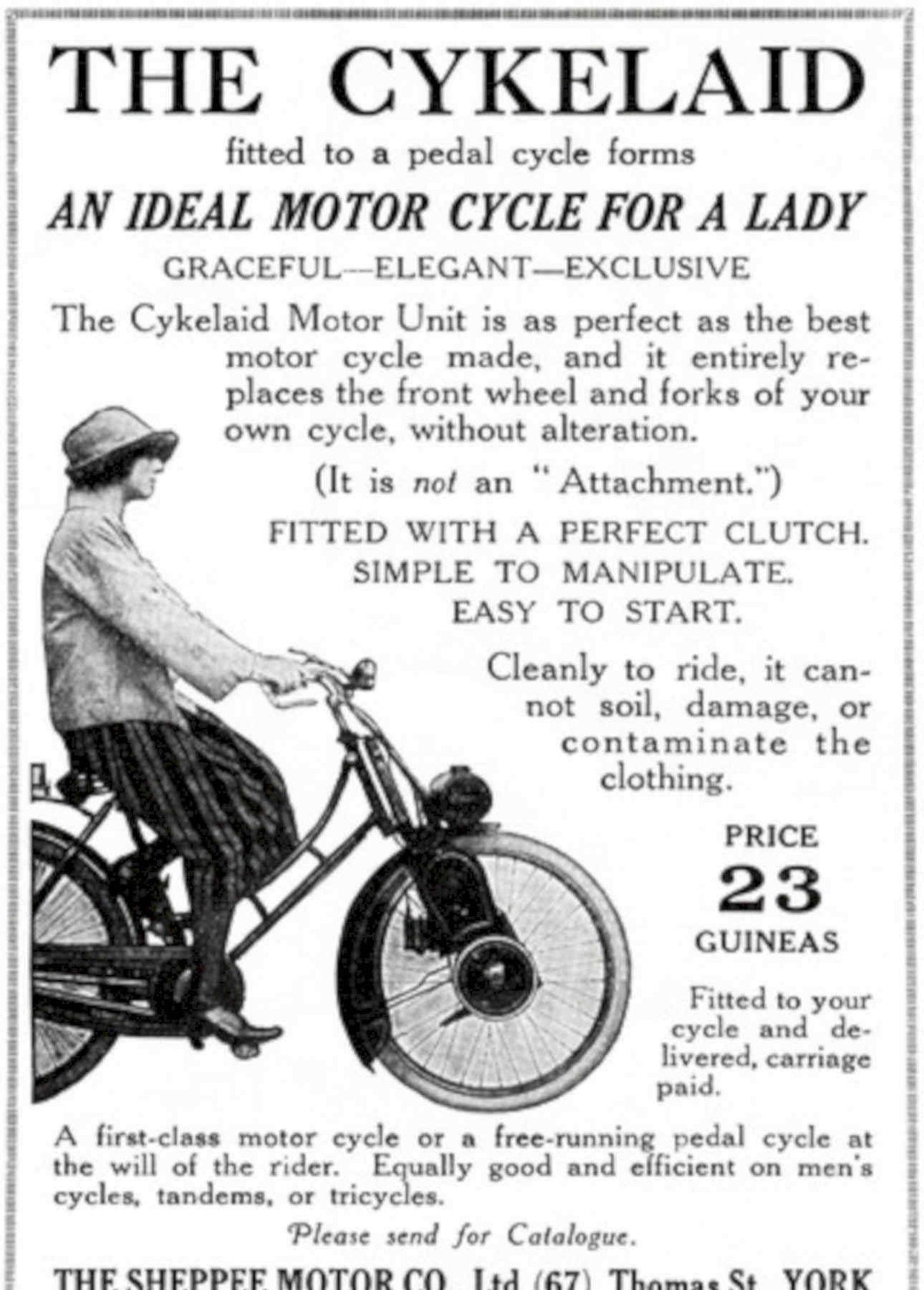 Cykelaid Motor Cycle Vintage Retro Advert Poster A4 Photo Print