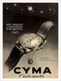 Cyma Watches Vintage Retro Advert Poster A4 Photo Print