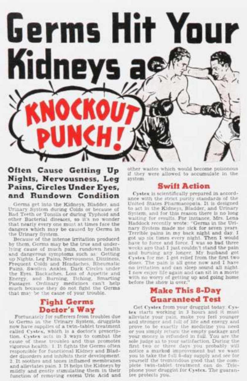 Cytek Knockout Punch Vintage Retro Advert Ads A4 Photo Print