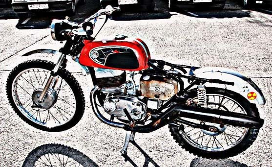 Cz 175 motorbike A4 Photo Print