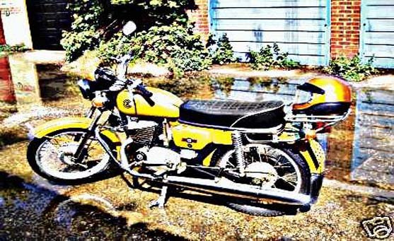 Cz 477 motorbike A4 Photo Print