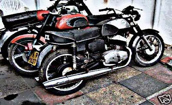 Cz Jawa motorbike A4 Photo Print