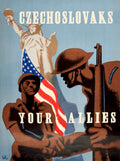 Czechoslovakia Allies Soldiers Vintage Retro Advert Poster A4 Photo Print