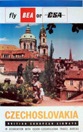 Czechoslovakia Prague Church Vintage Retro Advert Poster A4 Photo Print