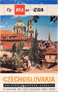 Czechoslovakia Prague Clock Vintage Retro Advert Poster A4 Photo Print