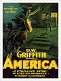 D W Griffith America Silent Movie Poster Vintage Retro Advert Poster A4 Photo P