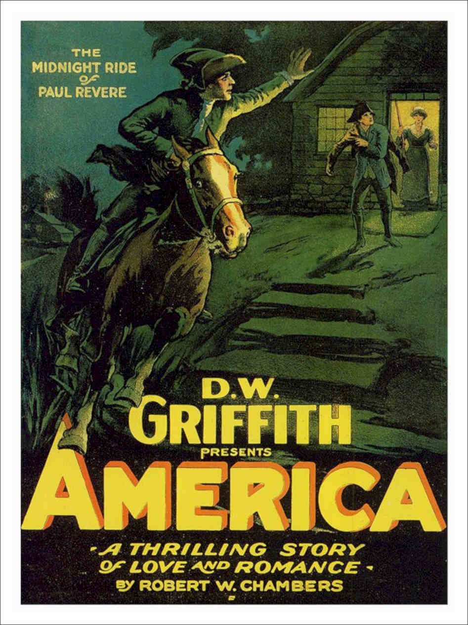 D W Griffith America Silent Movie Poster Vintage Retro Advert Poster A4 Photo P
