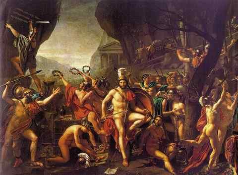 DAVID Jacques Louis Leonidas at Thermopylae A4 Photo Print