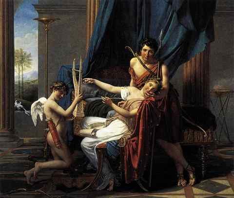 DAVID Jacques Louis Sappho and Phaon A4 Photo Print