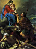 DAVID Jacques Louis St Roch Asking the Virgin Mary to Heal Victims of the Plague A4 Photo Print