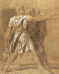 DAVID Jacques Louis The Three Horatii Brothers A4 Photo Print