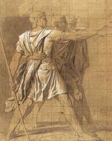 DAVID Jacques Louis The Three Horatii Brothers A4 Photo Print