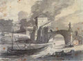 DAVID Jacques Louis View of the Tiber and Castel St Angelo A4 Photo Print