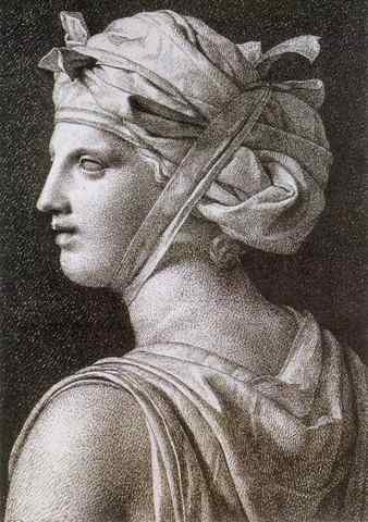 DAVID Jacques Louis Woman in a Turban A4 Photo Print