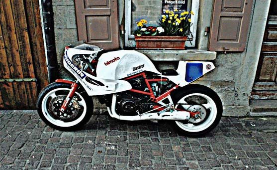 DB1SR motorbike A4 Photo Print