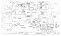 DH Mosquito Blueprints cockpit equipment A4 Photo Print